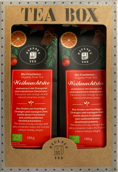 Bio Früchtetee Weihnachtstee Set 2x 100g
