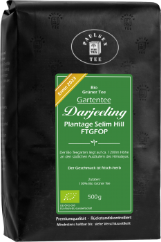 Bio Darjeeling FTGFOP, grüner Tee, Ernte 2023 - Gartentee - Plantage Selim Hill