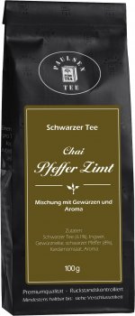 Chai Pfeffer Zimt Schwarzer Tee