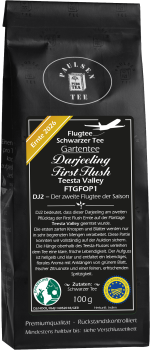Flugtee 2026, Darjeeling First Flush, FTGFOP1, Plantage Teesta Valley, – DJ2
