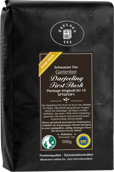 Darjeeling First Flush SFTGFOP1, schwarzer Tee, Ernte 2025 - Gartentee - Plantage Singbulli