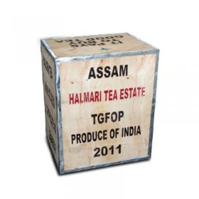 Teekiste aus Indien - Assam - Erntejahr  2011