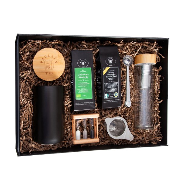 Geschenkkarton Zubehör Bio Madame Butterfly & Darjeeling Second Flush Plantage Gielle