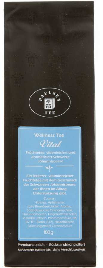 Wellness Tee Vital, Früchte Tee, 100g